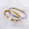 European and American Devil's Eye Stainless Steel Bracelet