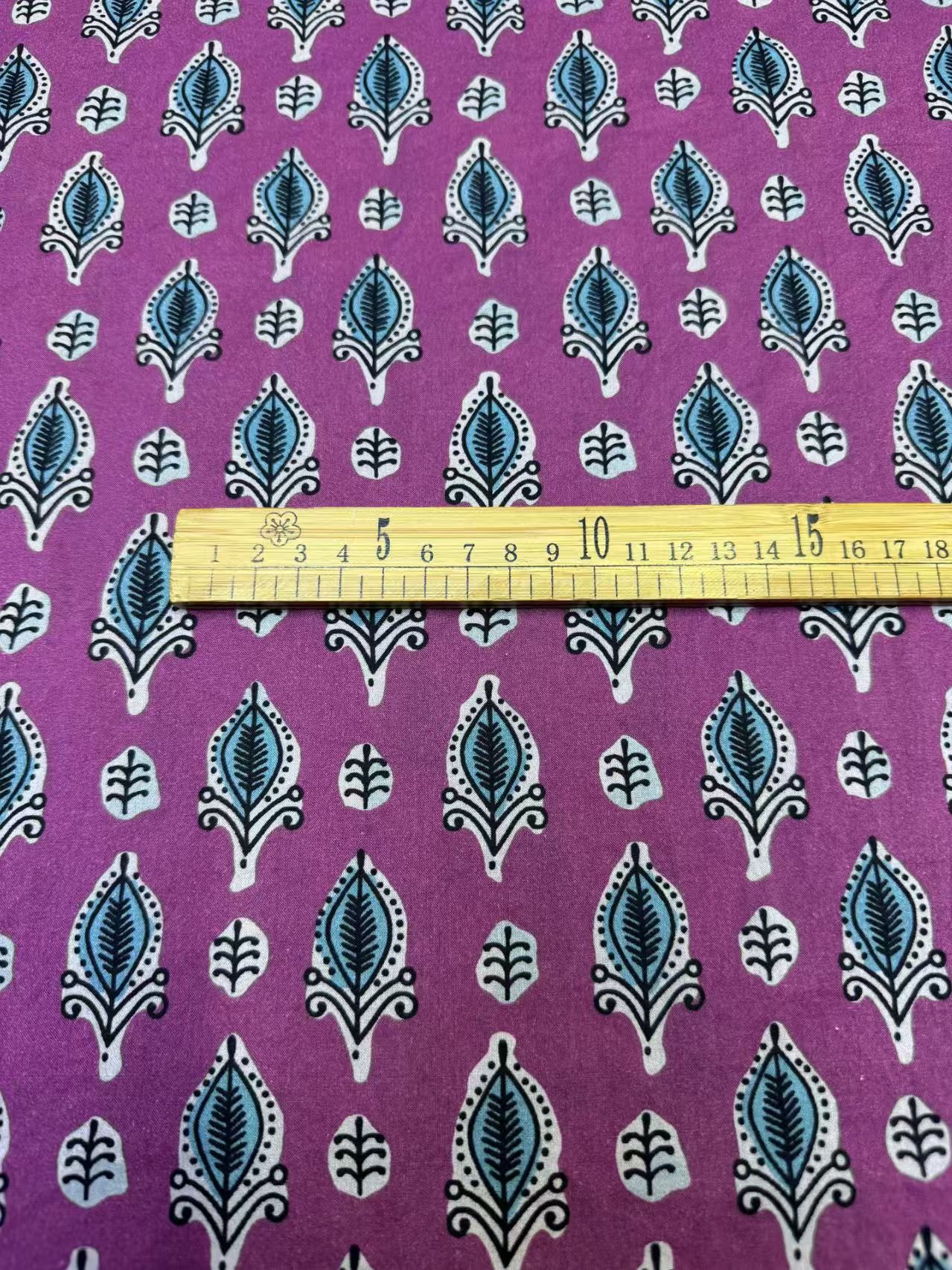 Bright Color Block-Printed Cotton Skin-Friendly Cotton Fabric for Dresses,shirt, Vest