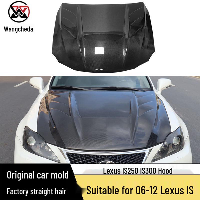 Carbon Fiber Engine Hood for 06-12 Lexus IS250/IS300 Front Mod.