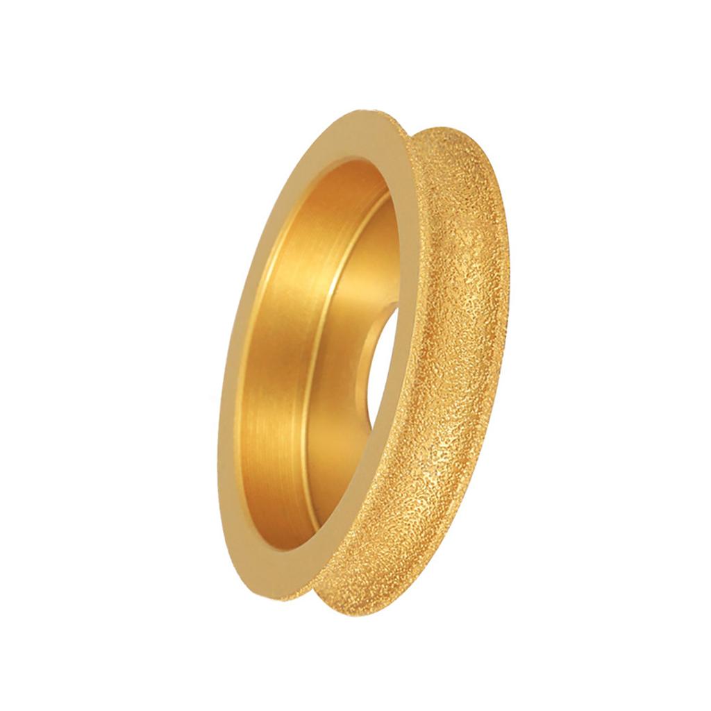 10mm/15mm/20mm/25mm/30mm Round Brazed Diamonds Grinding Wheel Marble Stone Edging Profile Grinding Disc Replacement