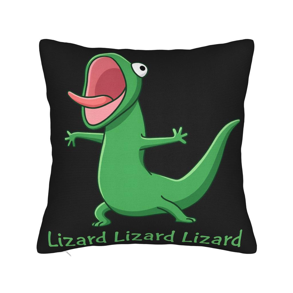 Lizard Meme Pillow Case Funny Pillow Cover Comfy Pillowcases For Couch Sofa Bedroom