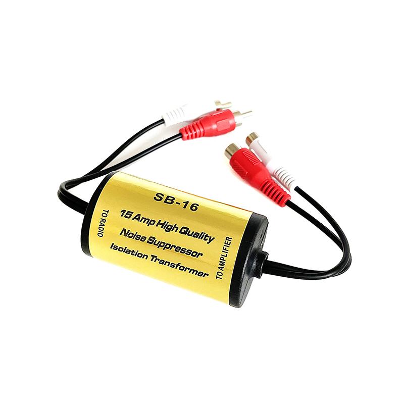 Rca Audio Noise Filter Suppressor Ground Loop Lsolator For Car And Home Stereo 2×Rca Male, 2×Rca Female