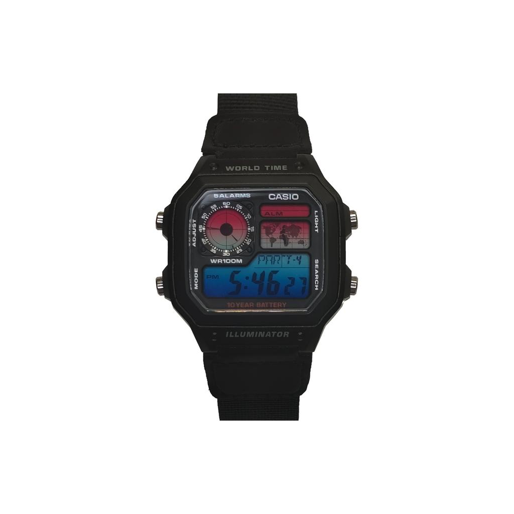CASIO Unisex YOUTH Black Watch AE-1200WH-1A(Watch3--)