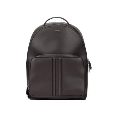 Bally Zaino in Pelle con Chiusura a Zip con Logo Zaino da Uomo Ebano 6308753