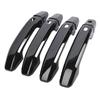 8Pcs Exterior Door Handle Covers Trims Fit For GMC Sierra Chevrolet Silverado 3500HD 2500HD 1500 Suburban Tahoe  Black ABS