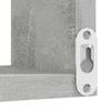 Wall Mounted Corner Shelf Concrete Grey 40 x 40 x 50 cm Wood Based Material