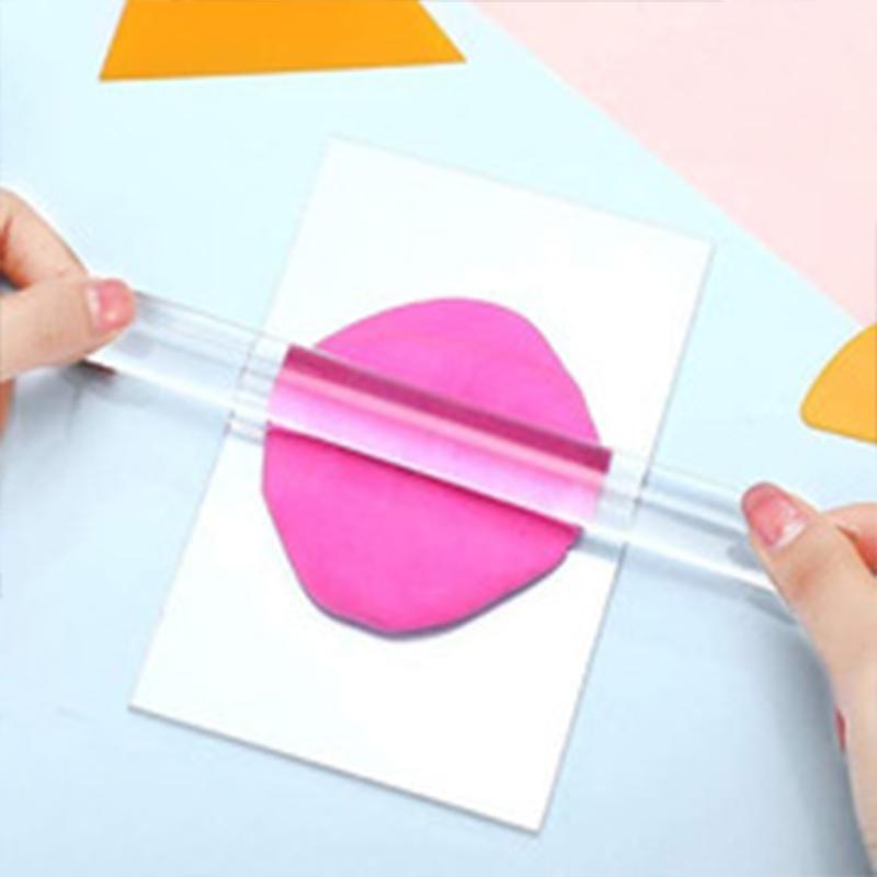 2 Stück Acryl Ton Werkzeug Schlamm Pressstab Werkzeug DIY Modelliermasse Werkzeuge Keramik Porzellan Ton Ausstecher Walze Bastelwerkzeuge