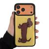 Cute dachshund suitable for Apple 17Promax mobile phone case IP16 glue water condensation 15 large holes men's and women's anti-drop cover