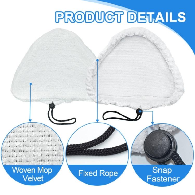 3/6/8Pcs Microfiber Mops Cleaner Pad Mopping Cloth Replacement for H20 S302