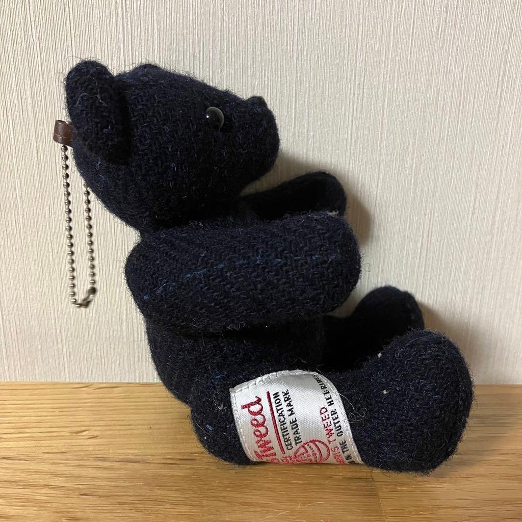 [USED] Takeo Kikuchi Harris Tweed Teddy Bear Plush Toy