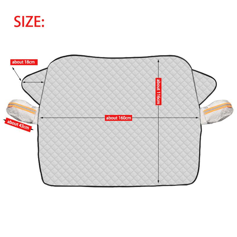 Car Windshield Snow Anti-UV Shield for Winter 1Pc Car Cover Front Window Anti Ice Frost Outdoor Protection Car Cover