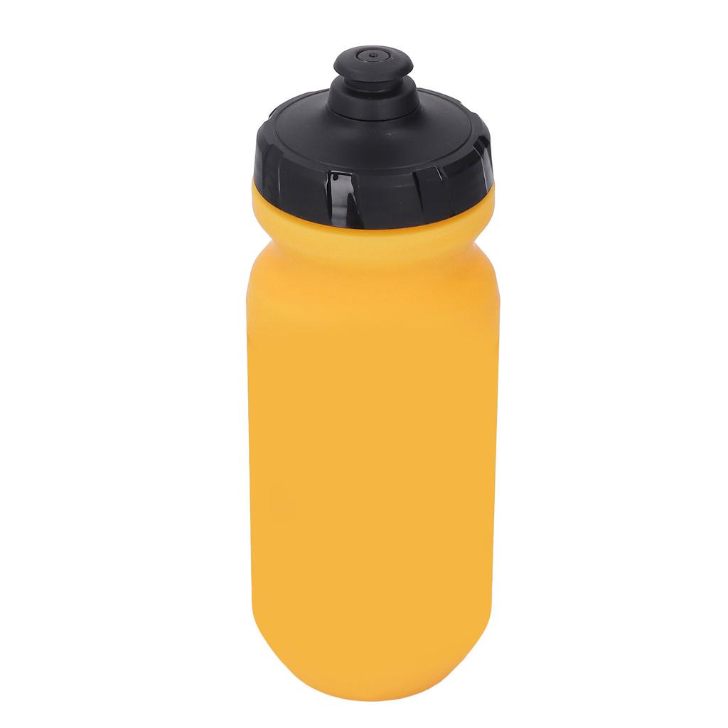 Cycle Water Bottle 610ml Large Capacity Portable PP Cycling Sports Squeeze Bottle for Outdoor Yellow