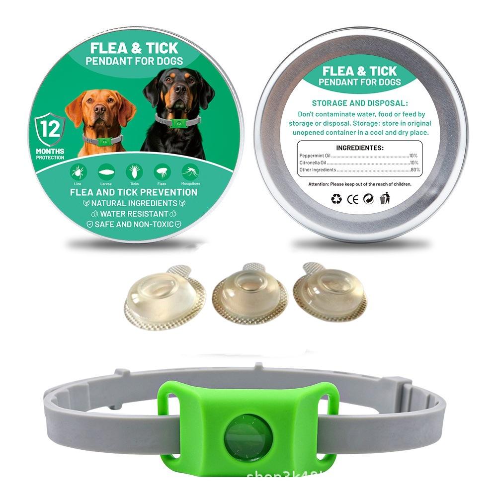 Pet Flea and Tick Collar for Dogs and Cats, Silicone Mosquito Repellent, 8-Month Protection