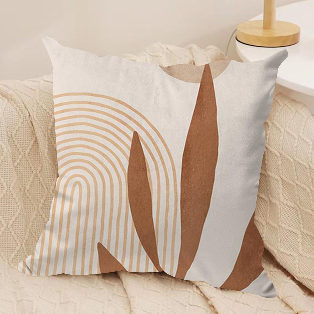 Boho Matisse Coral Lines Cushion Cover Soft Plush Fabric Double-Sided Printed Sofa Cushion Cover for All Seasons Home Decor Gift