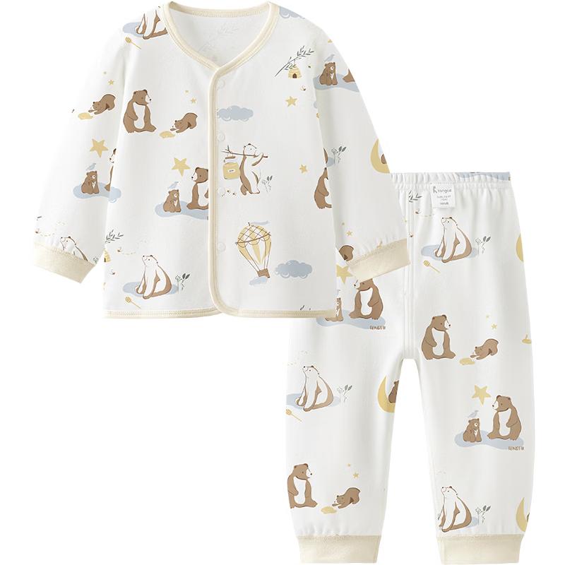 TONGTAI Kids' Pure Cotton Thermal Underwear & Pajama Set