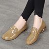 Jednoduché boty Dámské mokasíny Britská měkká kůže Kožená obuv s měkkou podrážkou Doudou Boty Ploché boty s jedním pedálem Dámská obuv