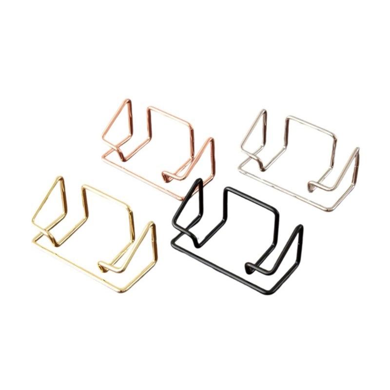 Professional Metal Card Organiser For Business Meeting And Conference Desktop Business Card Display Stand Hold 70 Sheets