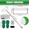Self-Leveling Floor Tool Kit Cement Floor Leveling Tools Kit Roller & Rake Set Home DIY Professional Ground Leveling