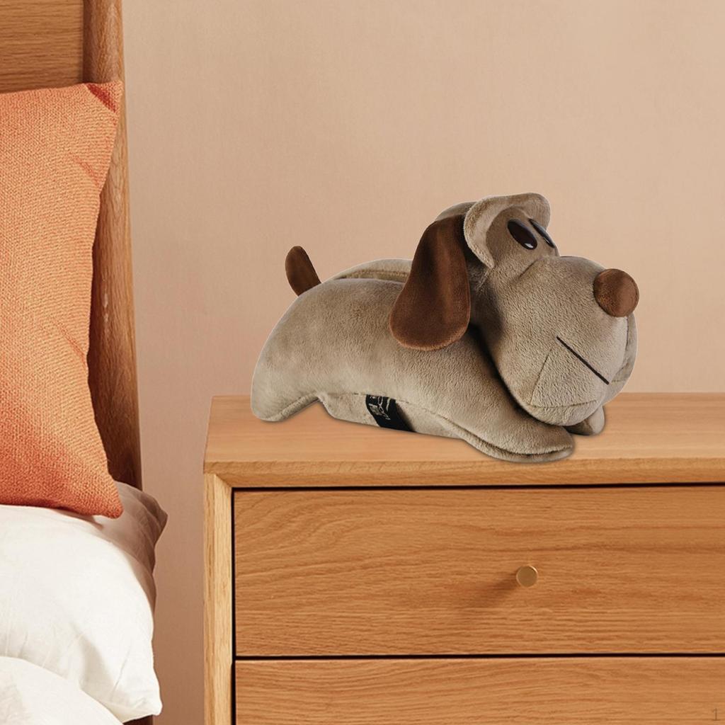 Desk Tissue Holder Box Dog Sculpture Toilet Paper for Car Office