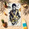 Michael Jackson (5) Tema Plaj Havlusu Kum Tutmaz Yumuşak Ve Rahat Havuz Kamp Yoga Ve Dalış İçin Uygun Bir Seyahat
