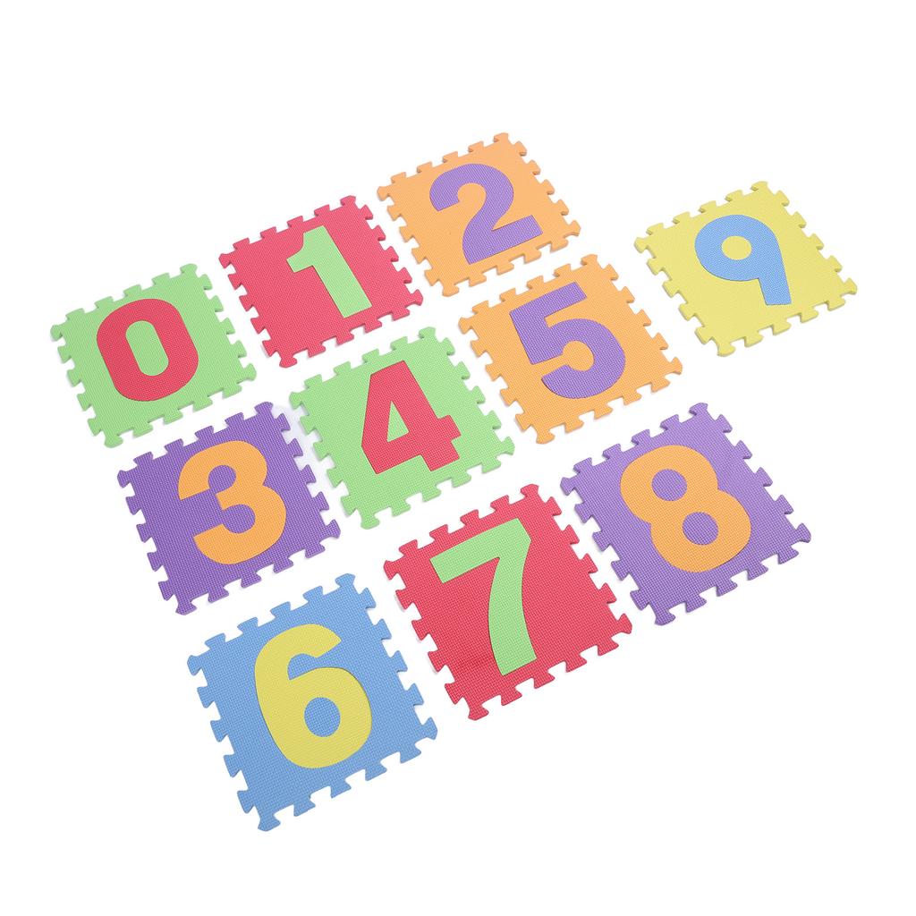 Kid Foam Play Mat Colorful Number Puzzle Foam Number Patterns Playing Floor Puzzle Mat for Children