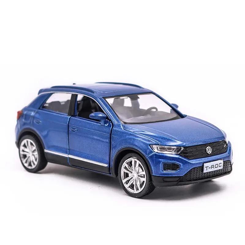 W126MaKeda1:36 VOLKSWAGEN T-ROC SUV Alloy Model Toy Car 11.6cm Diecast Pull Back Metal Collection Children Toys Gift F344