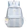 New plaid sweet girl backpack student schoolbag large capacity lightweight fashion travel backpack