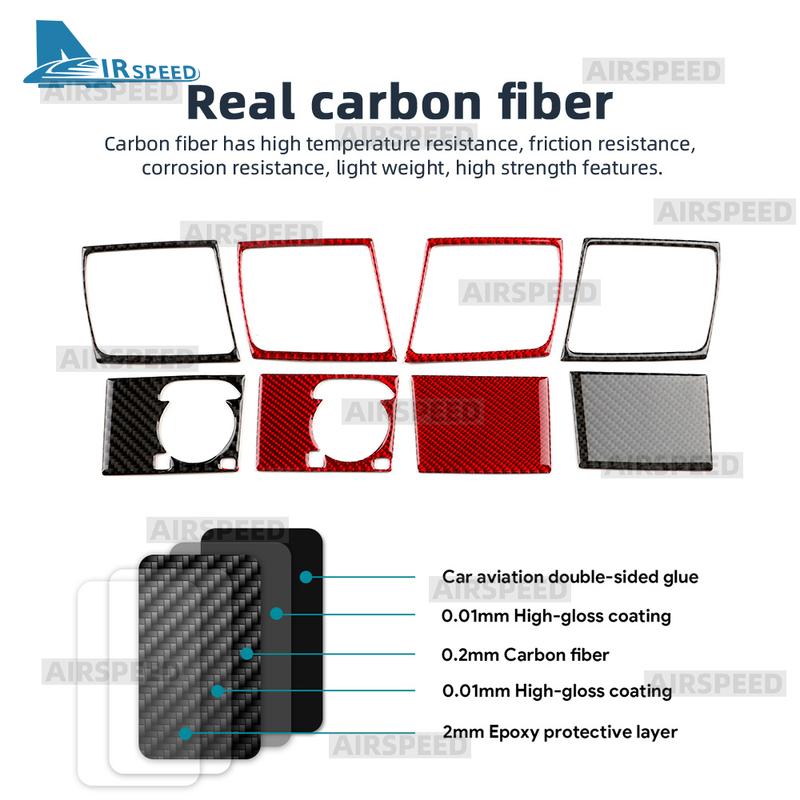 Real Soft Carbon Fiber Sticker For Mercedes Benz SL R129 1990-1994 1995 1996 1997 1998 1999 2000 2001 2002 Car Side Air Vents