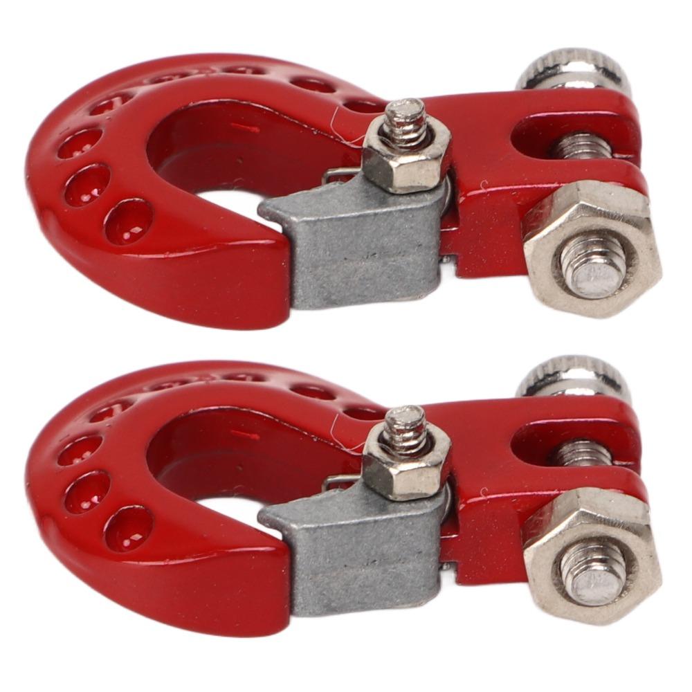 2Pcs RC Car Accessories Winch Trailer Hooks for SCX10/D90/D110/TF2/TRX4/Tamiya CC01 Climbing Car