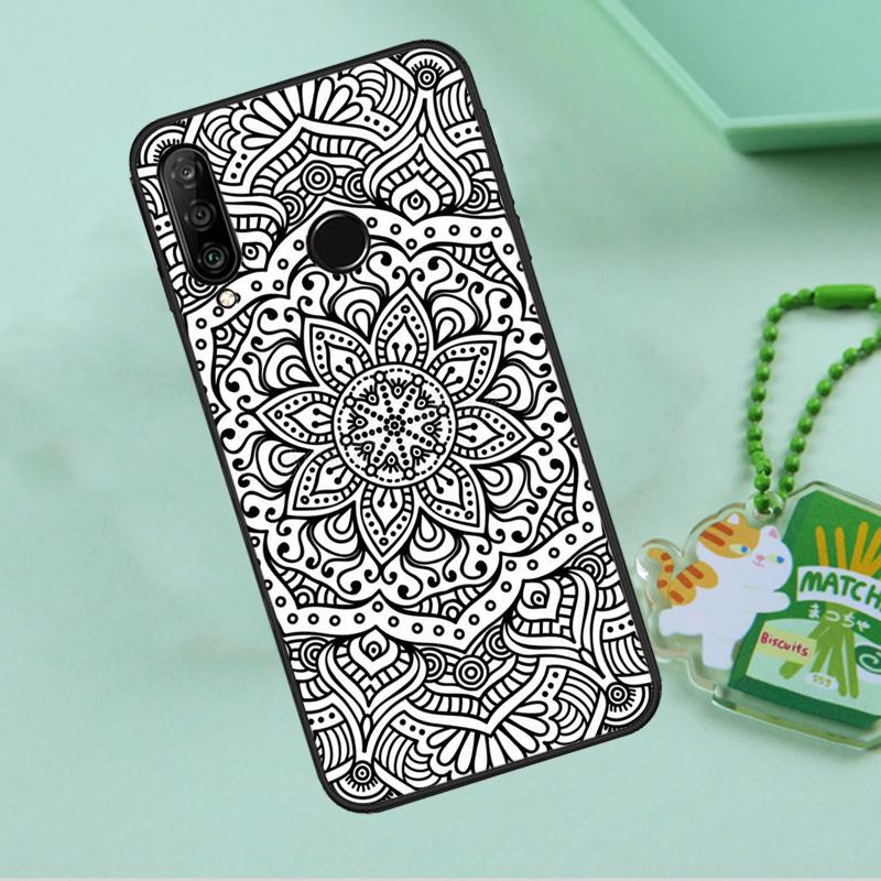 Indian Pattern Mandala For Huawei Nova 8i 11i 12i 12s 9 10 SE Y90 Y60 Y70 Y72 Y61 Y91 P20 P30 P40 Lite P60 Pro Case