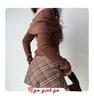 European One-Shoulder Pleated Knit Slim-Fit Sweater for Women