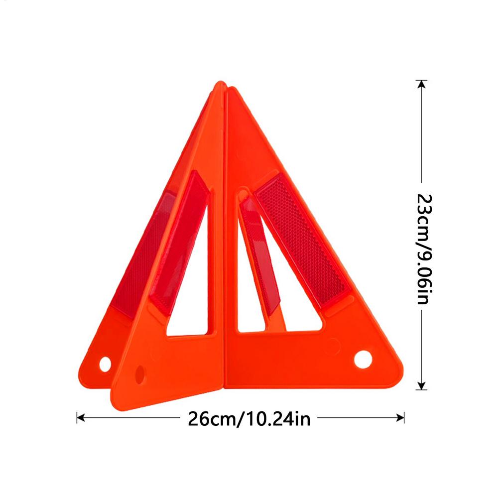 safety triangle Stand Car Emergency Breakdown Warning Triangle Reflective Safety Hazard Car Tripod Foldable Stop Sign Stand красный