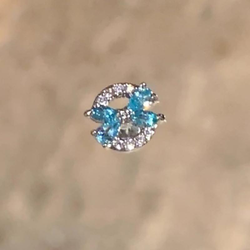 

Премиальные серьги Sense Blue Любовь Бабочка Кохлеарный пуссет Сон Свободный Пирсинг Уха Металл Простые Серьги