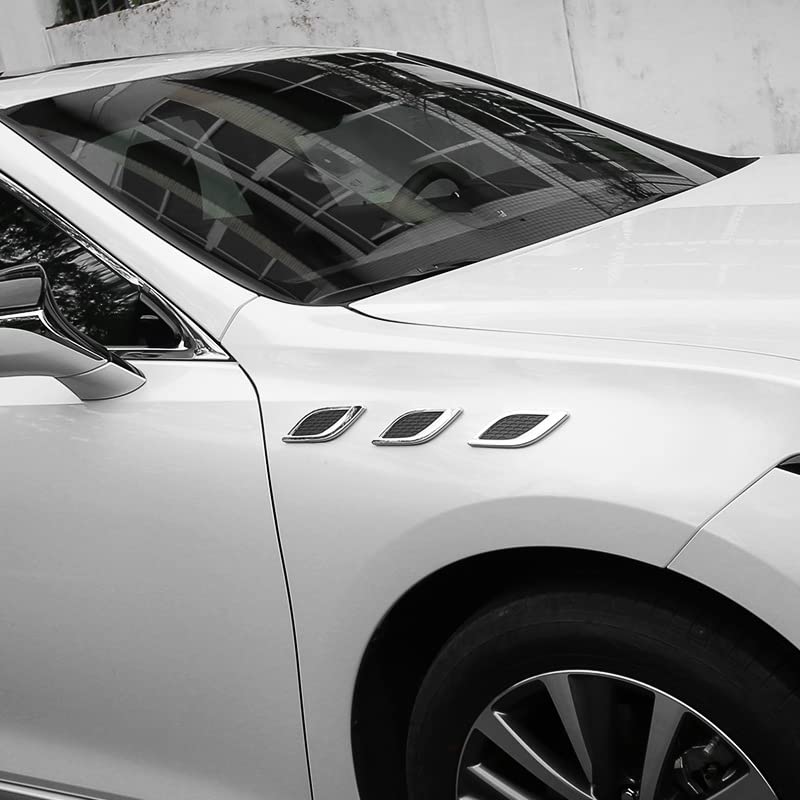 Onami Lexus Side Door Dummy Duct Side Marker Trim Frame for the New Lexus 10 Series Stainless Set Finish Dress-Up ES300h, Steel, 6-Piece [Mirror