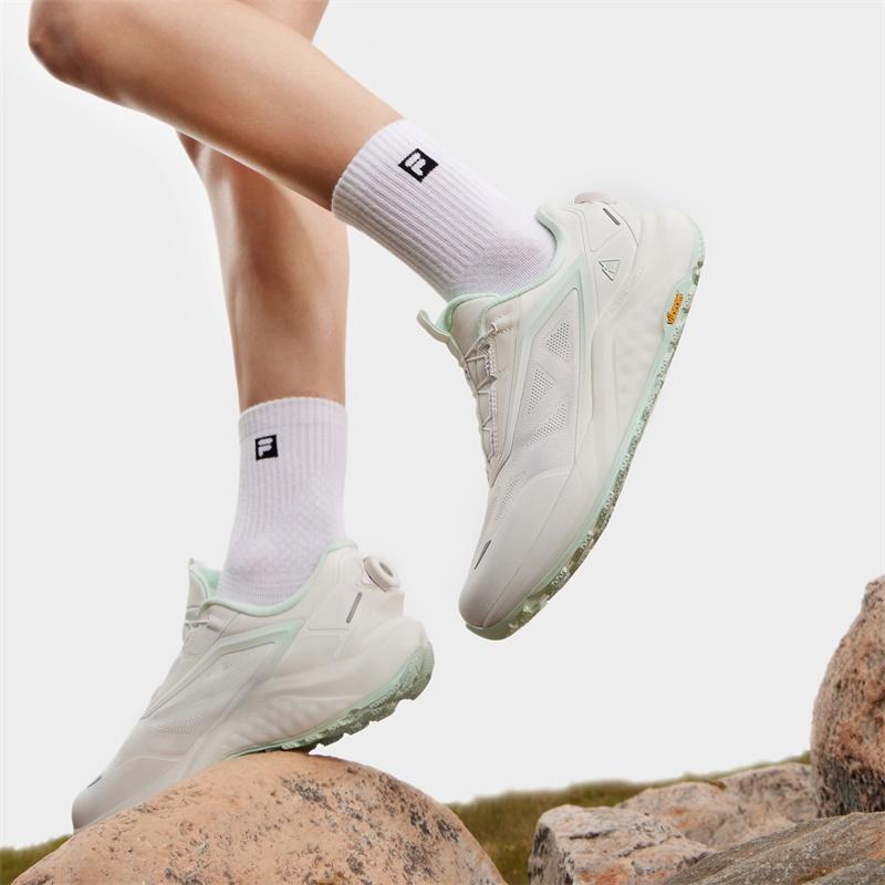 Fila BOA Abrasion Resistant Breathable Low Top Outdoor Shoes Women's Bright White A12W431204FBW