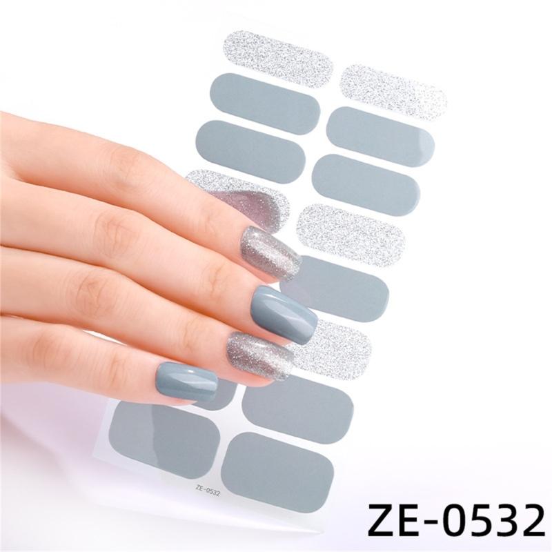 Semi Cure Nail Stickers for Beginner Women Girl