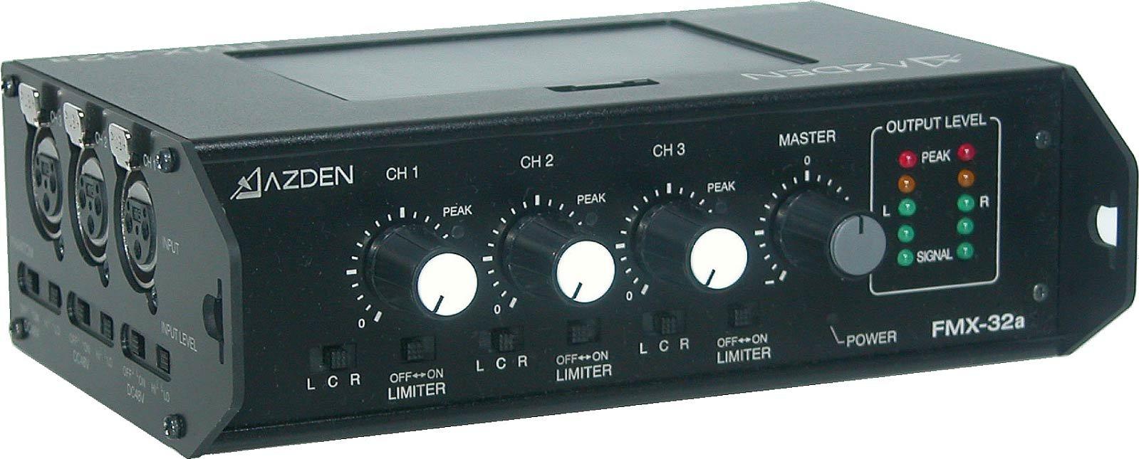 

AZDEN 3 channel portable mixer FMX-32a