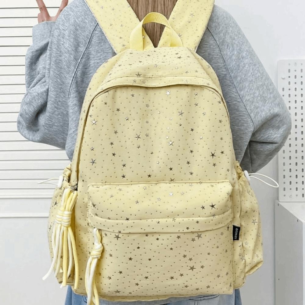Oxford Cloth Student School Bag Large Capacity Travel Rucksack Fashion Star Backpack Students