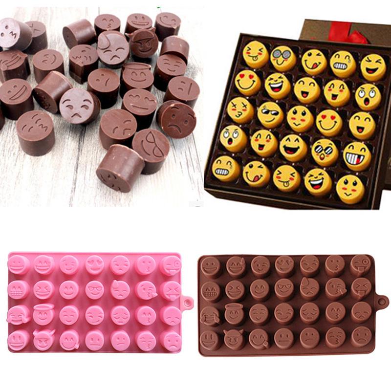 Grille 28 Bricolage Emoji Fondant Silicone Gateau Biscuits Chocolat Moule Bac A Glacons Faire Des Achats En Ligne A Bas Prix Sur Joom