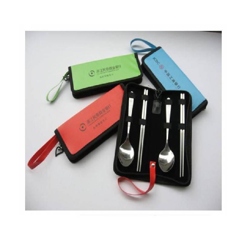 DESLON Leather Cutlery Travel Set
