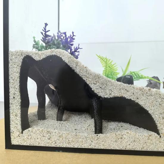 Rohová jeskyně do akvária Mangrovník Úkryt pro ryby pod štěrkem Jeskyně Dekorace do akvária Úkryt pro domácí mazlíčky pro ryby Krevety Sumce Sekavce Kuhli