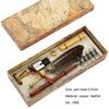 1 Set 0,5mm Schön aussehende Quill Pen-Set Glattes Schreiben Kupfer Komfortable Grip Quill Stift Tinte Set Schreibwaren liefert