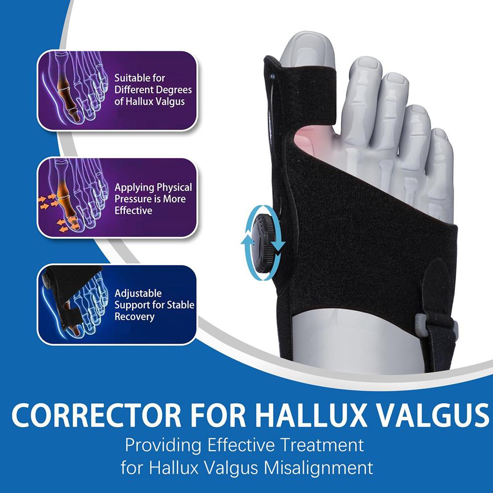 Bunion Corrector Unisex Foot Hallux Valgus Braces Rotatable Toe Separator Straightener Adjustable Pedicure Finger Toe Corrector
