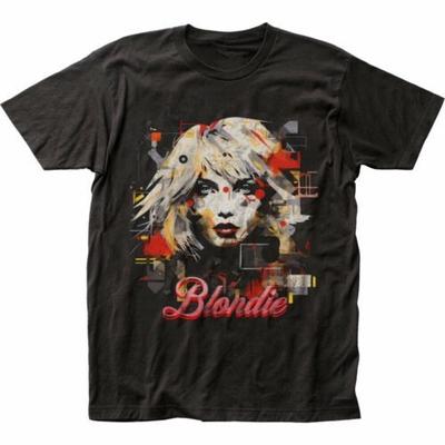 Blondie Vintage Štýl Grafický Potlač Krátky Rukáv Čierna Unisex AHN02523 Unisex Tričko