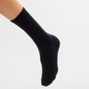 BOCION Black Solid Color Long Socks