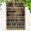 Vintage Lord Please Metal Sign 12x8 Inch Rust Proof Religious Wall Plaque Home Garage Decor Inspirational Gifts