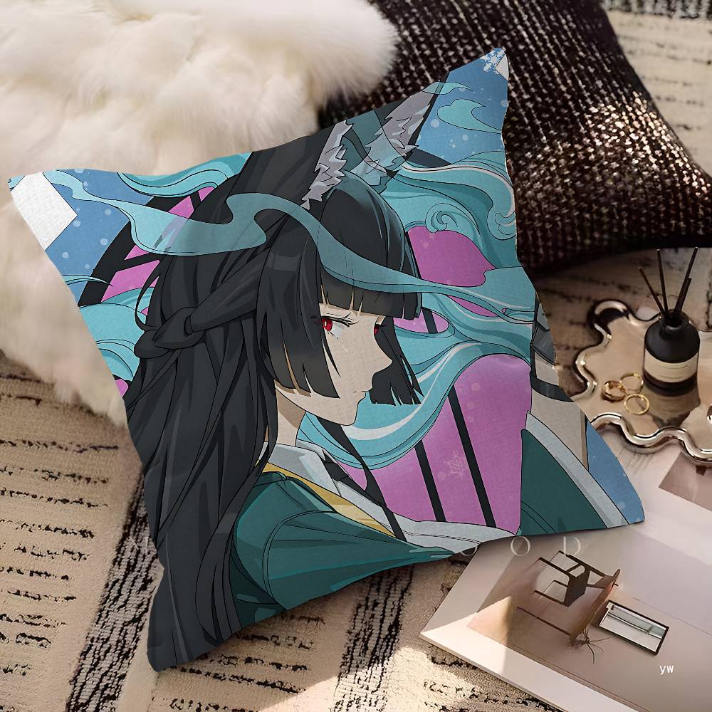 Zenless Zone Zero Hoshimi Miyabi Наволочки для домашнего постельного белья Декоративная наволочка Свадебная очень мягкая наволочка 12x12Inch