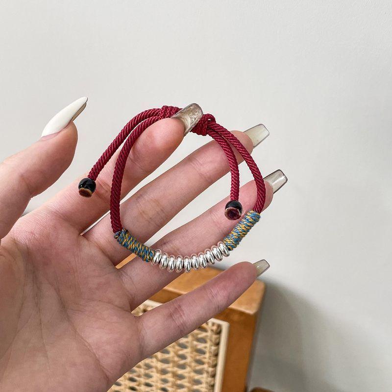 

Yinruitai S925 Стерлинговое Серебро Новый Стиль Китайский Стиль Браслет Счастливая Хурма Женская Мода Национальный Стиль Год Животного Плетеный Красный Ручной Ремешок sl783