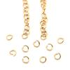 200 Stück/Los Gold Edelstahl Offene Biegeringe Direkt 3/4/5/6/8mm Sprengringe Verbindungsstücke für DIY Schmuckzubehör Herstellung