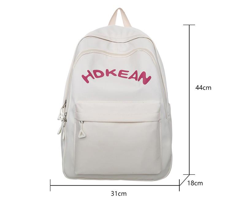Japanese Minimalist Style Cute Girl Backpack: Available In Large and Small Sizes for Middle/High School Students and Women's Travel.